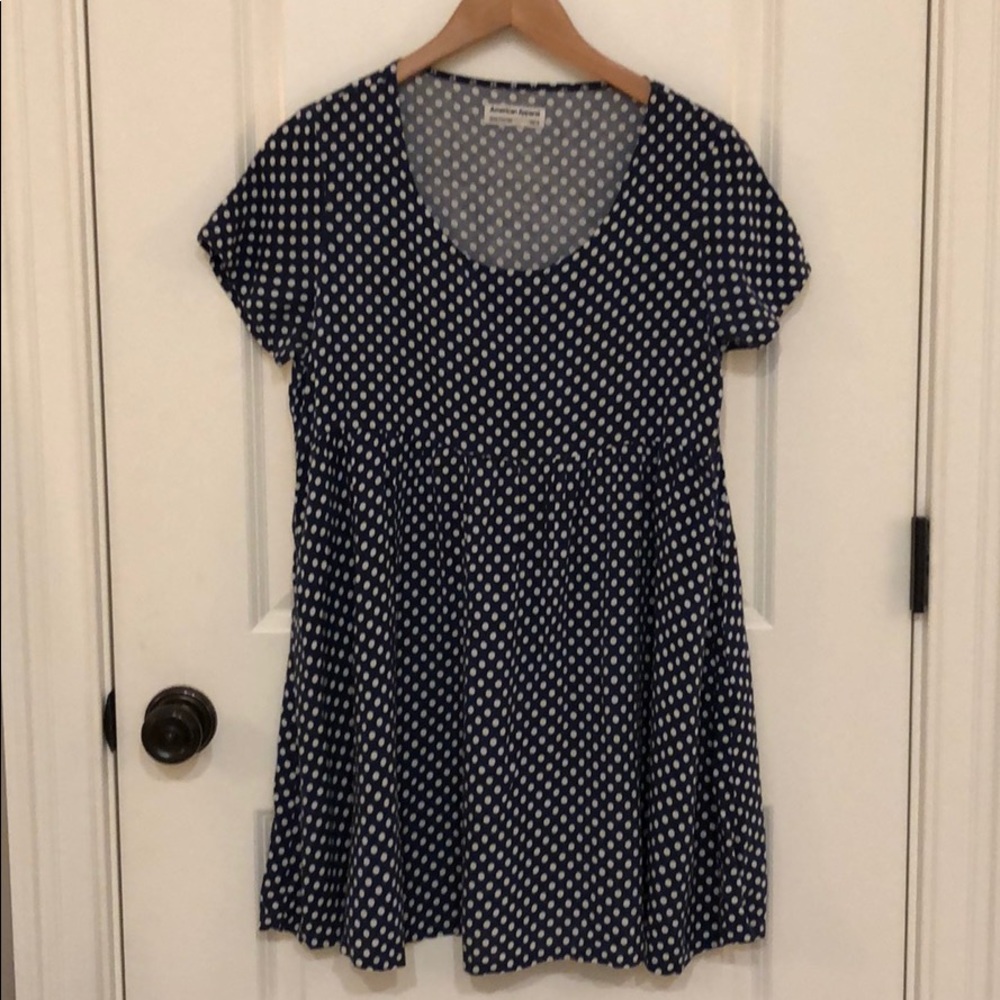 American Apparel babydoll polka dot dress XS/S